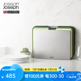 JOSEPH JOSEPH台面家用厨具分类菜板3件套 带把手砧板 切菜板案板面板套装 绿色大号（35.5*26cm）60164