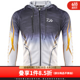 达亿瓦（DAIWA） 新款 一击防晒服 防紫外线钓鱼防晒衣衣夏季冰丝透气长裤 春夏 连帽款防晒上衣 黑色 L