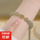 朱砂手串紫金砂和田玉平安葫芦手链转运珠礼物 朱砂福禄福牌