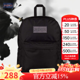 JANSPORT杰斯伯书包轻便双肩包男女26L旅行包简约背包电脑包学生校园 4QUEGP0 黑武士-隔层+侧袋-25年
