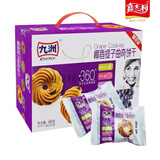 九洲（KIUXIU）九洲曲奇饼干680g/1050g九州椰香提子花生芝麻味香脆年货礼 680g 嘉士利九洲曲奇椰香提子味