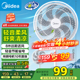 美的（Midea）【品质推荐】七叶轻音柔风电风扇/家用省电落地扇/台式电扇/广角摇头节能宿舍小型风扇 SAE35CA