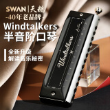 天鹅（SWAN）半音阶口琴12孔C调windtalks专业演奏初学者学生入门练习正品