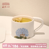 中国国家博物馆（NATIONAL MUSEUM OF CHINA）芳华百花图卷咖啡杯碟套装情侣杯子文创创意爱人新婚生日礼物国潮 花团锦簇