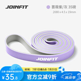 JOINFIT阻力带 健身训练抗阻力拉力带弹力带练肩练胸引体向上辅助训练带 蔷薇紫35磅