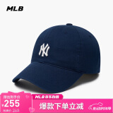 MLB帽子男女软顶棒球帽虞书欣明星同款运动鸭舌帽3ACP7701N-50NYS-F