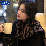 目丸2025新款围巾女春秋冬季百搭韩版大披肩仿羊绒网红保暖围脖潮