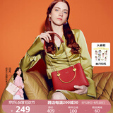 纽芝兰（NUCELLE）包包女款2025年凯莉包红色娘婚包大容量手提单肩斜挎包生日礼物