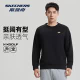 斯凯奇7A抗菌卫衣2026夏季新款百搭长袖套头打底衫男女款宽松舒适上衣