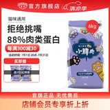 皇品（huAnGpin）小鲜肉冻干猫粮幼猫成猫粮鸡肉蛋黄冻干双拼粮全价主食小猫咪猫饭 蛋黄鸡肉味6kg