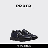PRADA/普拉达【礼物】男士PRAX 01 再生尼龙亮面皮革运动鞋 蓝色/黑色 41 (7)