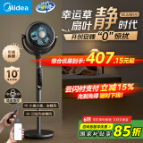 美的（Midea）【幸运草安睡Ultra】直流变频3D摇头空气循环扇/语音声控电风扇/家用静音落地扇/遥控抑菌净化风扇