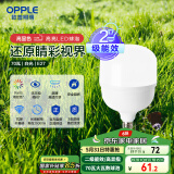 欧普（OPPLE）LED灯泡2级能效灯泡E27螺口商用摆摊大功率厂房工矿灯70瓦白光