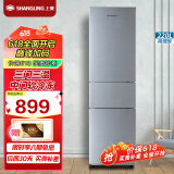 上菱 220升三门冰箱 节能低音 高效保鲜 三门三温区 大容量多门小型家用电冰箱 BMM220L（皓月银）