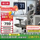 黑白调P2 Pro+人体工学电脑椅办公人工力学座椅学习久电竞椅子 P2 Pro+霜白【6向魔术扶手】