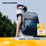 斯凯奇（Skechers）男女同款196家族双肩包电脑包学生经典百搭简约高中书包旅行背包 藏青色/002Z 20-30升