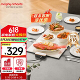 摩飞电器（Morphyrichards） 折叠暖菜板热菜板多功能家用饭菜恒温保温板餐桌方形加热暖菜垫MR8300 椰奶白MR8300 （三板可折叠）