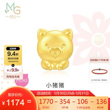 周生生黄金转运珠 文化祝福十二生肖足金串珠定价生肖猪93702C不含绳