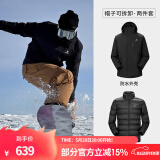 骆驼（CAMEL）三防冲锋衣户外登山服防风防水防污三合一运动外套 AD12263514Y,羽绒内胆幻影黑男女 L