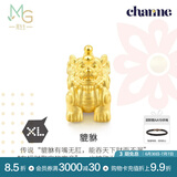 周生生男黄金转运珠 charme XL酷黑守护信念勇气串珠单颗 貔貅86330C