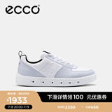 爱步（ECCO）板鞋男鞋 男士休闲鞋小白鞋拼色厚底牛皮明星同款 街头720 520814 水泥灰/白色52081454301 44