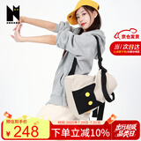NOXXON双肩包女单肩两用托特包大容量书包通勤轻便背包旅行包 杏仁色