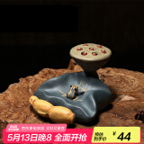 藏壶天下宜兴紫砂盖托茶宠纯手工摆件茶具配件青蛙莲子可养茶桌茶玩小摆件