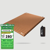 牧高笛（MOBIGARDEN）防潮垫 户外露营加宽加厚折叠充气双人气垫床 NX20663005 栗棕色