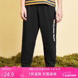 Classic Teddy精典泰迪儿童裤子男女童防蚊裤夏季宝宝纯棉薄款长裤 黑色 120 