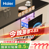 海尔（Haier）消毒柜嵌入式 灭菌舱系列115L两层大容量 消毒碗柜 母婴 家用 紫外线+光波巴氏纯物理消毒EC010
