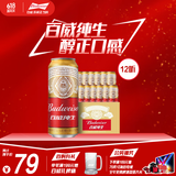 百威啤酒经典纯生500ml*12听整箱装新旧包装 父亲节送礼  
