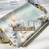 达芬奇密码真丝丝巾女春夏高档桑蚕丝绸披肩围巾女妈妈生日礼物 醉芳华 豆绿