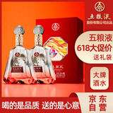 五粮液股份 百鸟朝凤红钻 浓香型白酒礼盒 52度500ml*2瓶礼盒装 宴请酒