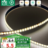 雷士（NVC）COB低压灯带灯条24V超亮10米装-暖白光-182灯珠/米-需购低压电源