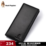暇步士（Hush Puppies）男士钱包真皮休闲钱包长款钱包多卡位钱夹520礼物送男友实用