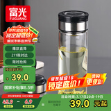 富光尚宇系列单层闷茶玻璃杯 男女士水杯 高硼硅玻璃杯子泡茶杯600ml