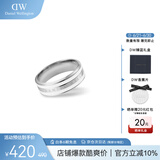 丹尼尔惠灵顿（DanielWellington）dw戒指女首饰绸缎白银色情侣对戒生日礼物送女友DW00400046