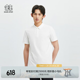 KOLON SPORT/可隆SECO空气POLO 男子户外运动速干防晒抗菌短袖 LHPT4MTT53-IV 象牙白 190/3XL