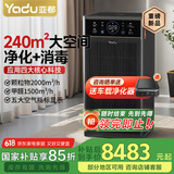 亚都（YADU）空气净化器 卫健委备案消毒机 UFCO分解除甲醛除异味烟味除甲流 家用办公大空间 KJ2000F-T20(Hi)
