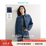 茵曼（INMAN）章若楠同款复古休闲女装短款牛仔外套2025年春季新款长袖上衣 牛仔蓝-经典款-18438139 M