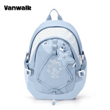 出走星球兔 可爱学生双肩包女生休闲初高中生书包轻便旅行背包电脑包 海盐蓝