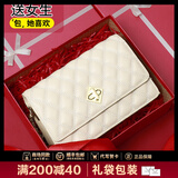 caibukaier官网牛皮单肩包包女包新款轻奢斜挎包链条包生日礼物送女友老婆 【米白定制礼盒装】实用高级感高档送女朋友