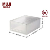 无印良品（MUJI） 聚丙烯 收纳箱 抽屉式 储物箱 整理箱 衣物收纳箱 小/长34*宽44.5*高18cm 3S