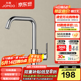 九牧（JOMOO）厨房水龙头洗菜盆水龙头台盆自来水龙头洗碗盆厨卫水槽冷热水龙头 C款-33186【7字型双水花-亮银】