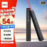 得力激光笔 百米远控教师专用ppt超链切换 激光笔教鞭/无线演示器课件笔 红光激光翻页笔 黑色 2802PL