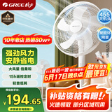 格力（GREE）【格力造-品质推荐】大风量落地扇家用电风扇摇头轻音柔风电扇科技风节能宿舍风扇 FD-40X77Bh5