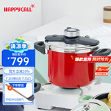 HAPPYCALL珐琅压力锅汤锅炖锅微压煲汤厨房家用煮炖汤6.5L 珐琅压力锅-6.5L-玫瑰红 22cm