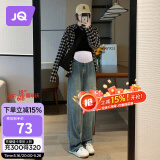 婧麒（JOYNCLEON）孕妇裤春季休闲外穿打底阔腿牛仔裤小个子 复古蓝 L jyk26751