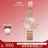 丹尼尔惠灵顿（DanielWellington）DW手表女欧美表简约钢带石英女士手表送女友520礼物DW00100368