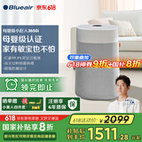 布鲁雅尔（Blueair）【家电国家补贴】空气净化器除甲醛病菌雾霾过敏原异味家用卧室净化机母婴级小巨人3650i